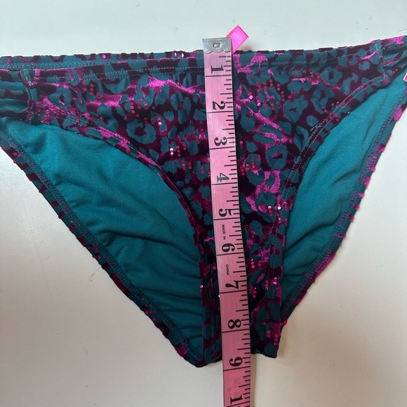 Betsey Johnson Lot 3:Metallic Pink Leopard Wild Instinct 2 Tops & Bottom NWT S/M - Picture 15 of 15